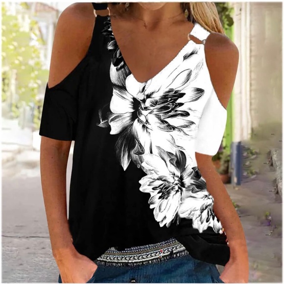Cold shoulder top size L - Picture 1 of 4